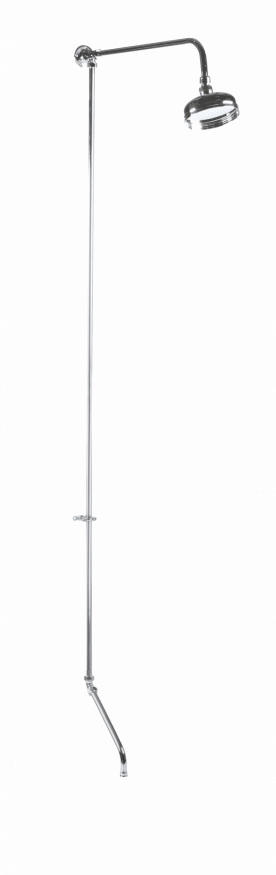 RIGID RISER KIT FOR BATH SHOWER MIXER INCLUDING SWIVEL - CHROME