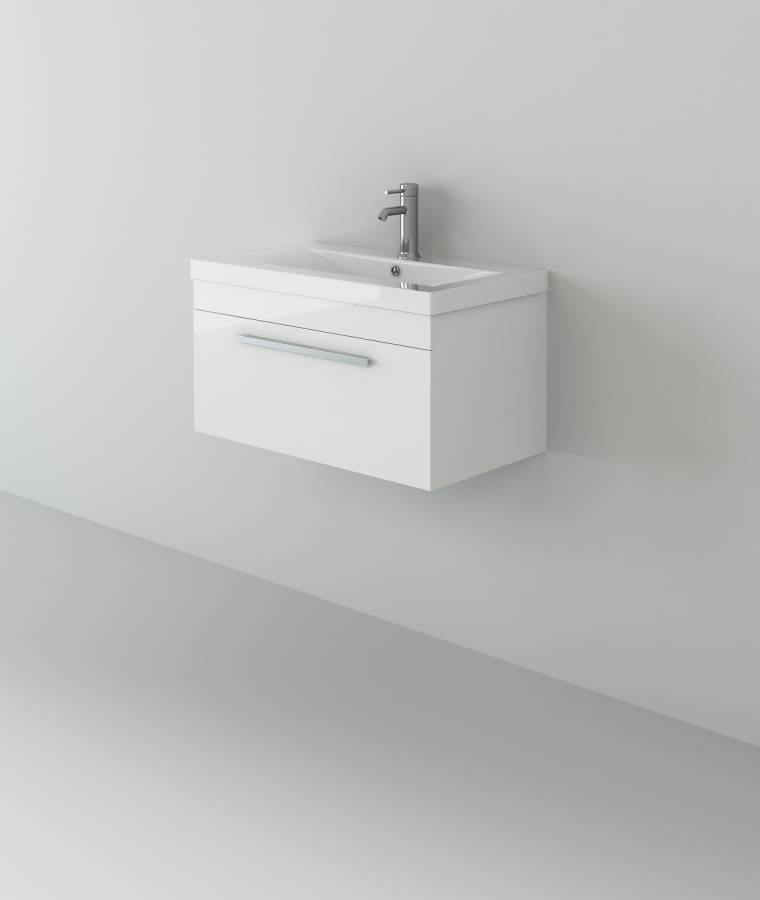 Venus 700 White WH unit and Mid-Edge basin