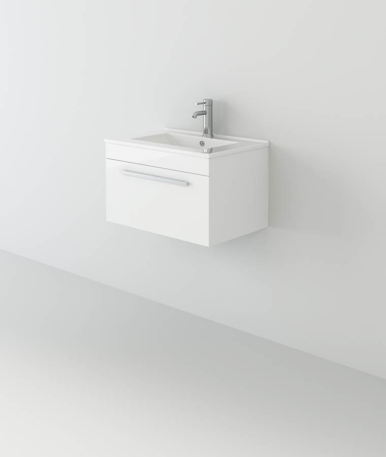 Venus 600 White WH unit and Slim-Edge basin