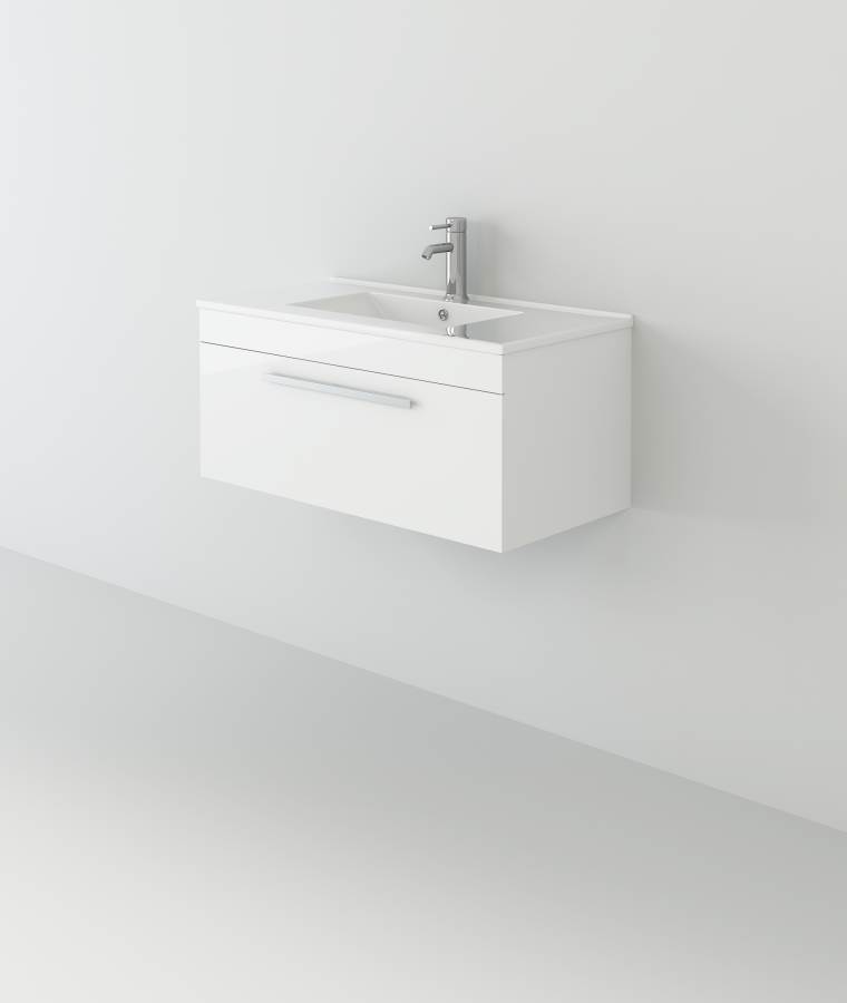 Venus 800 White WH unit and Slim-Edge basin