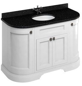  Minerva® Worktops with Vanity Bowl -Black Granite