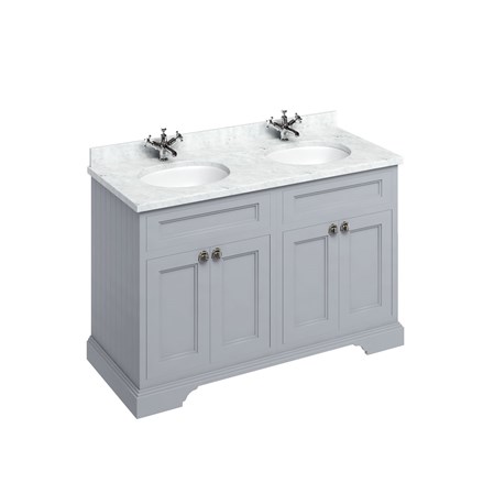 Freestanding 1300 Vanity Unit With Doors- Classic Grey