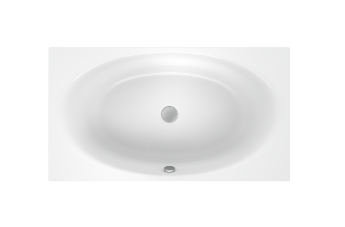 Bette Eve rectangular bath, built-in white-1800×1000mm