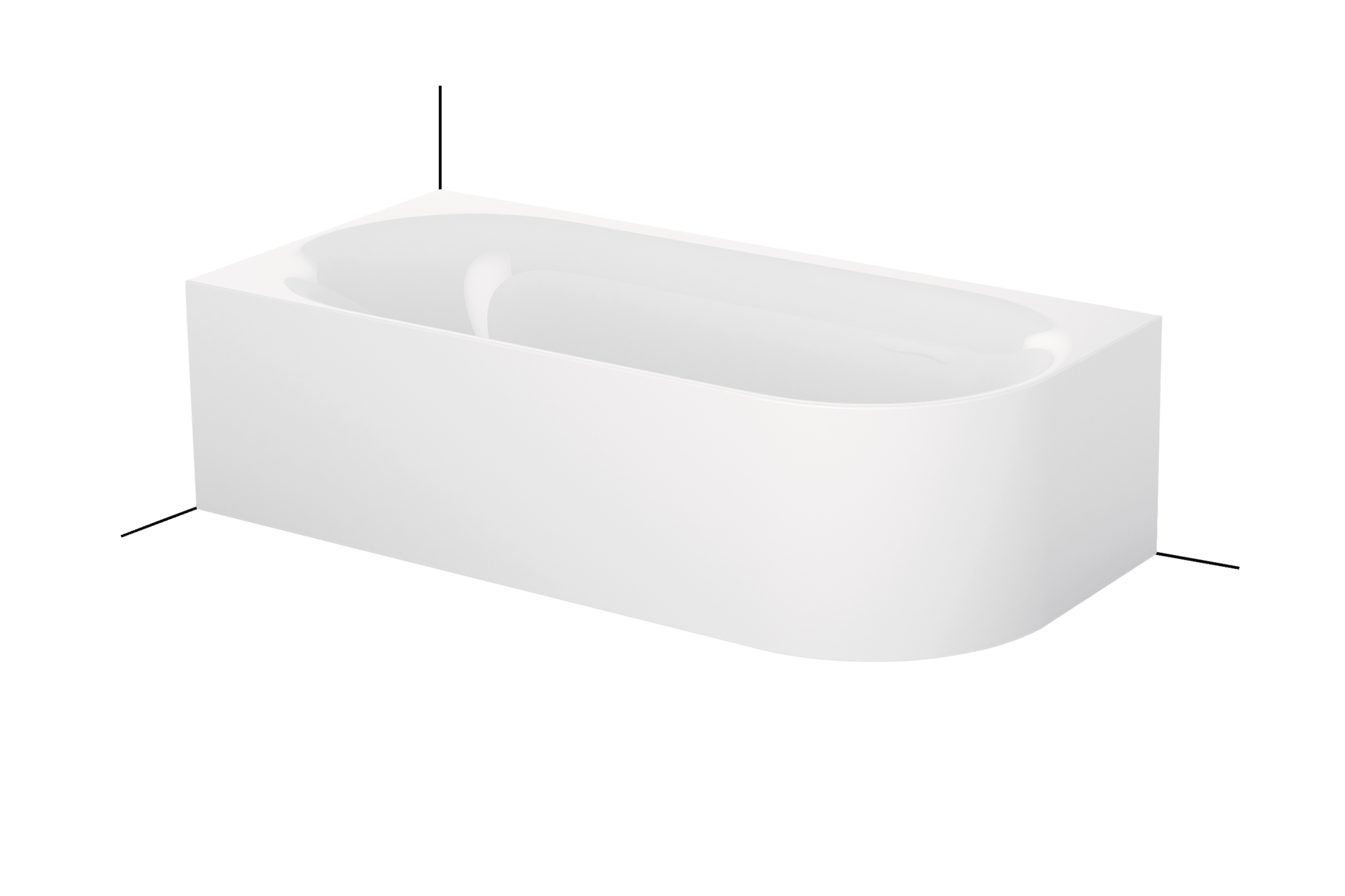 BetteLux Oval IV Silhouette 1750 × 800 mm