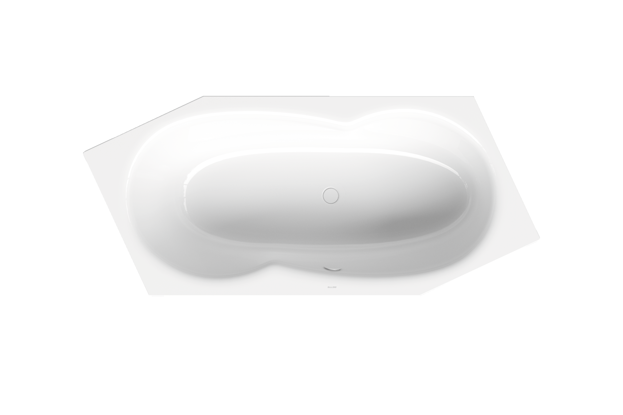 BetteMetric 2060 × 900 mm foot end right/overflow front