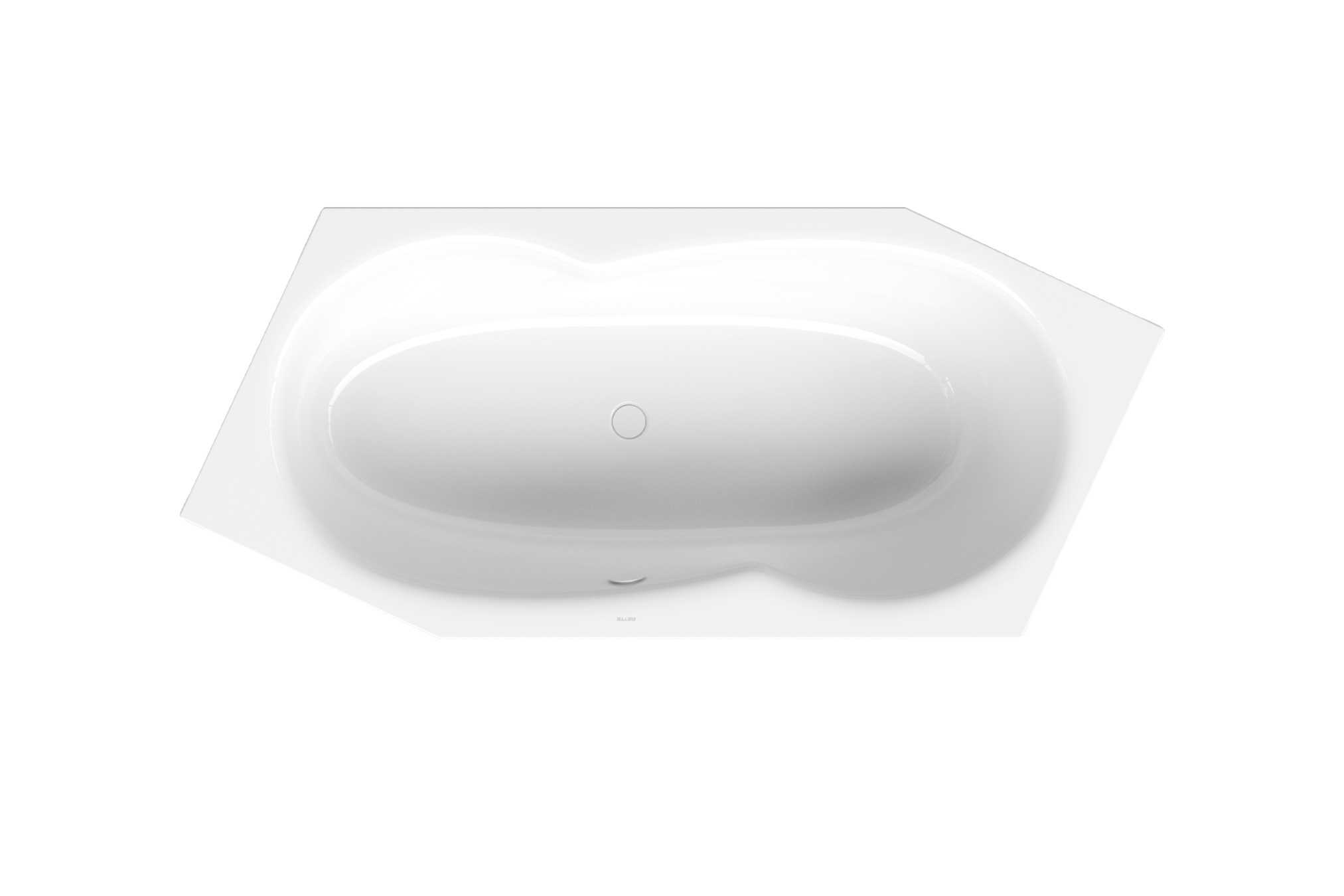BetteMetric 2060 × 900 mm foot end left/overflow front