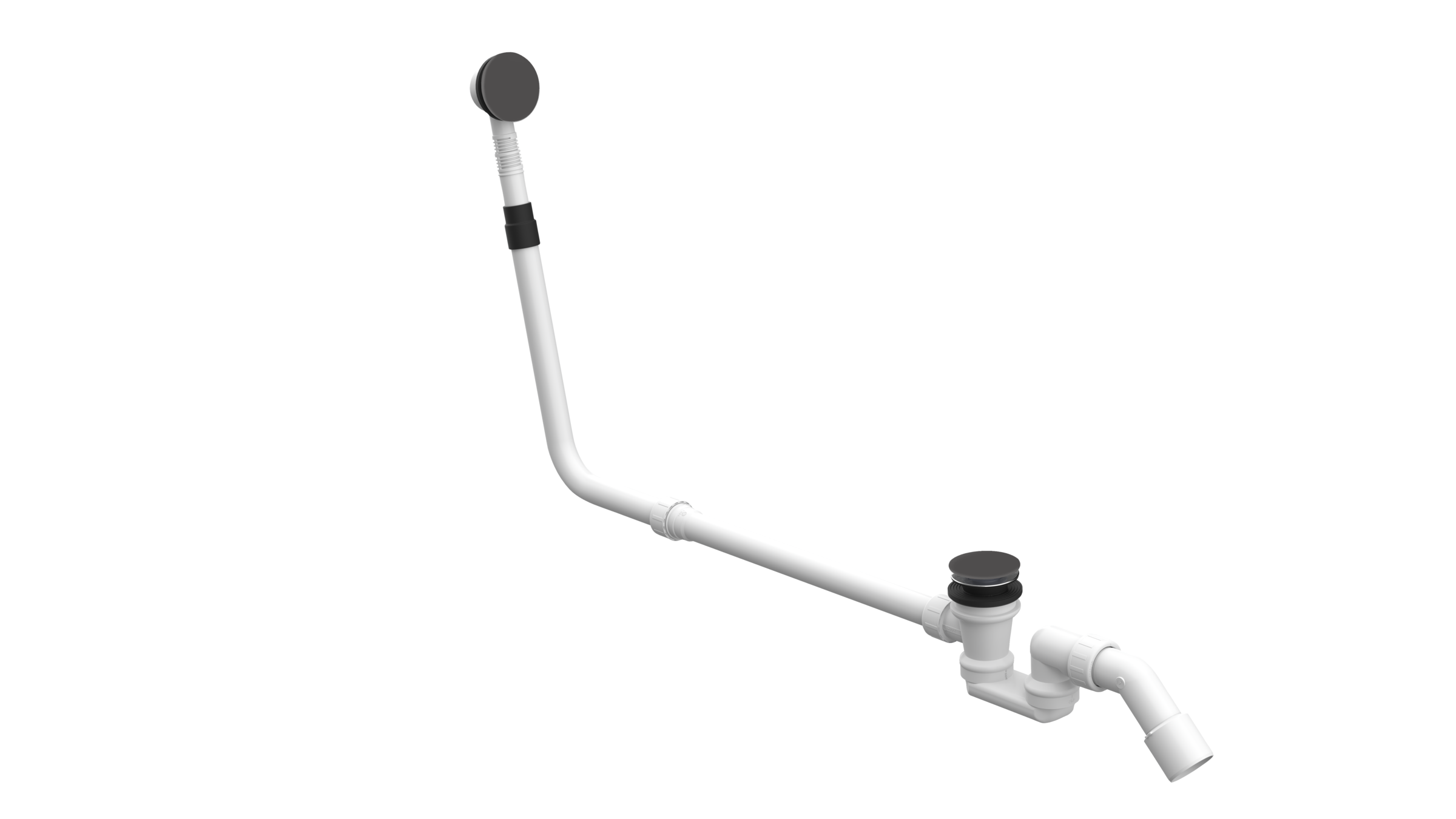 BetteMono push control waste- and overflow fitting BetteMono