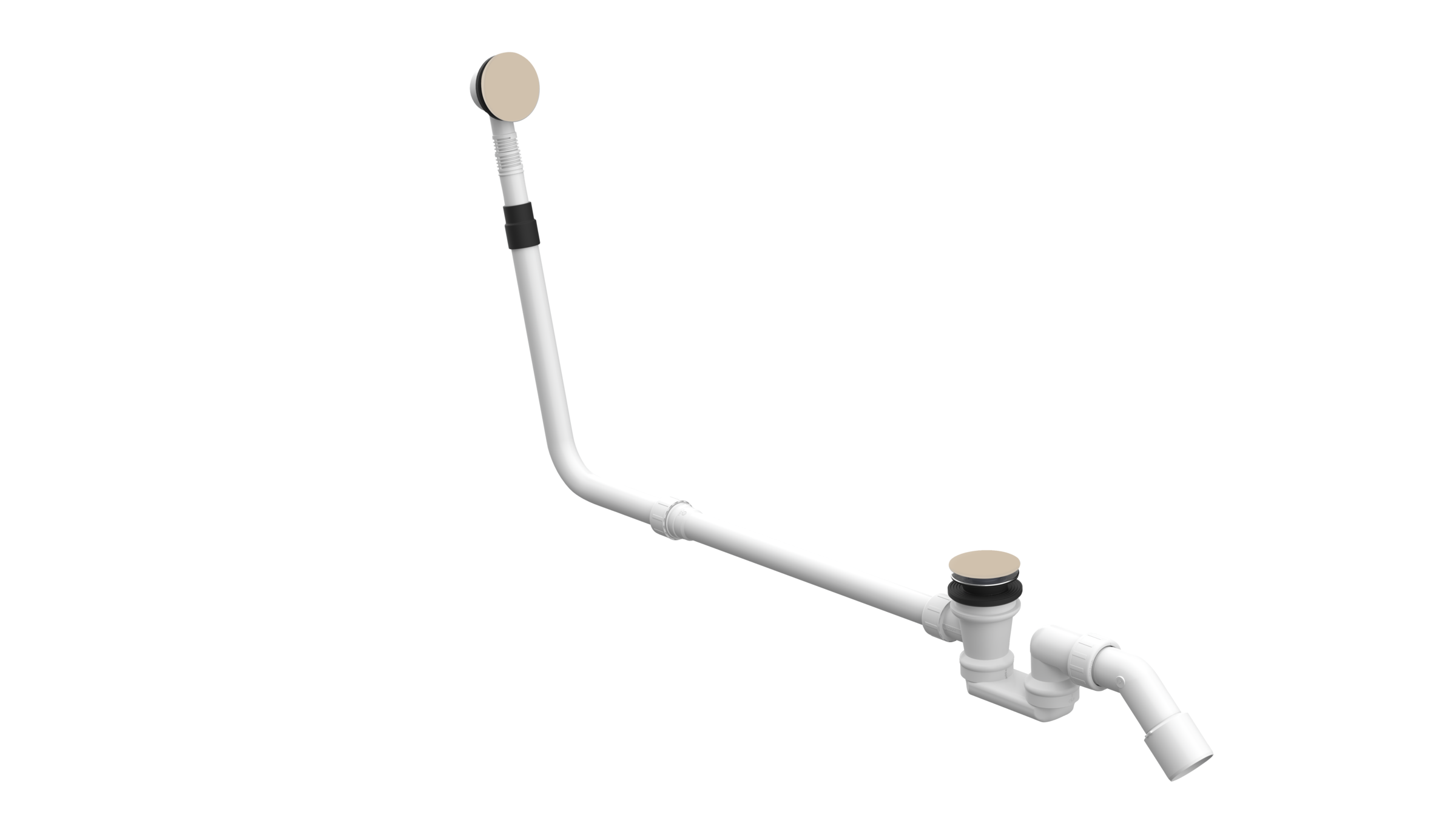 BetteMono push control waste- and overflow fitting BetteMono