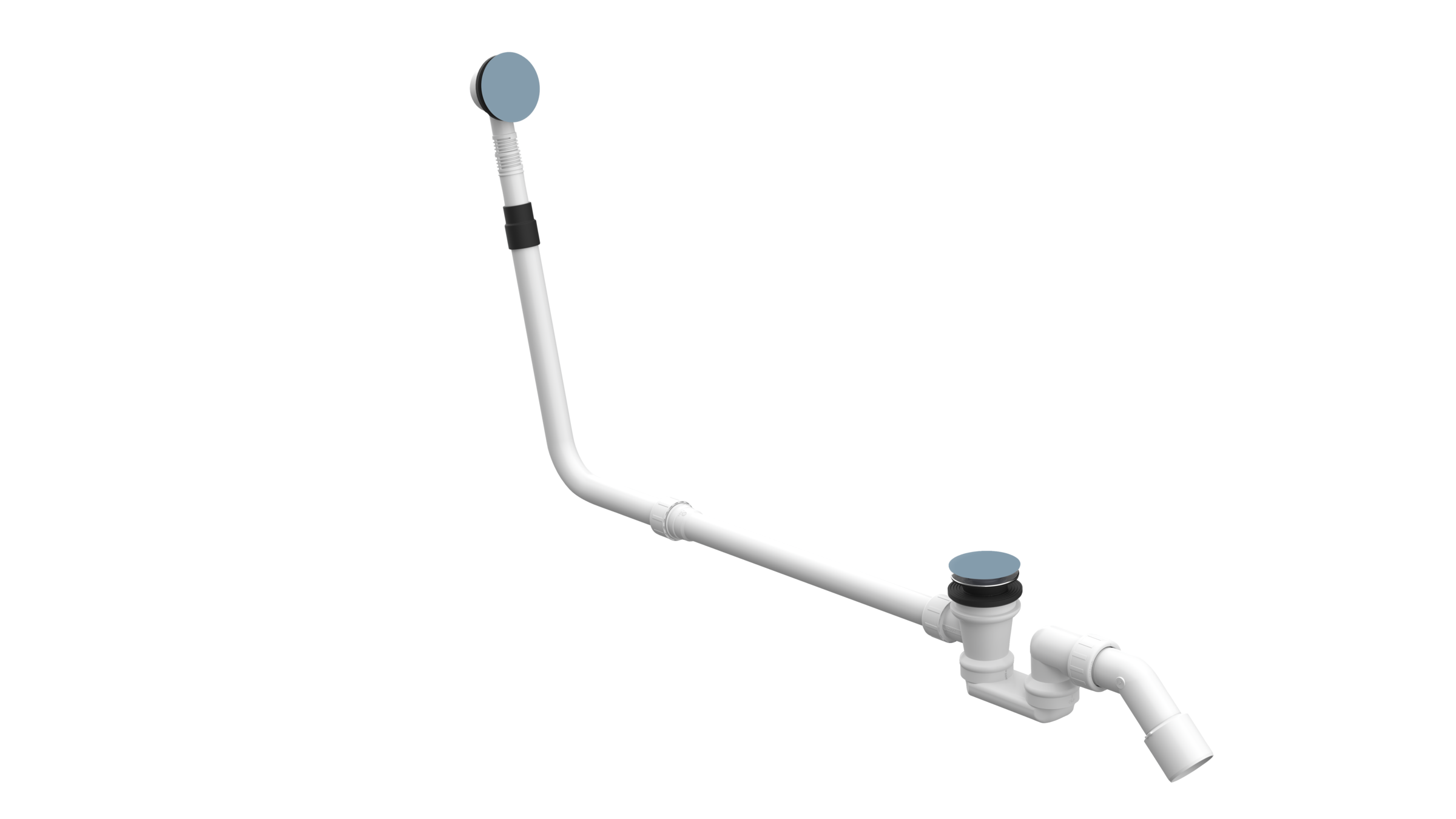 BetteMono push control waste- and overflow fitting BetteMono