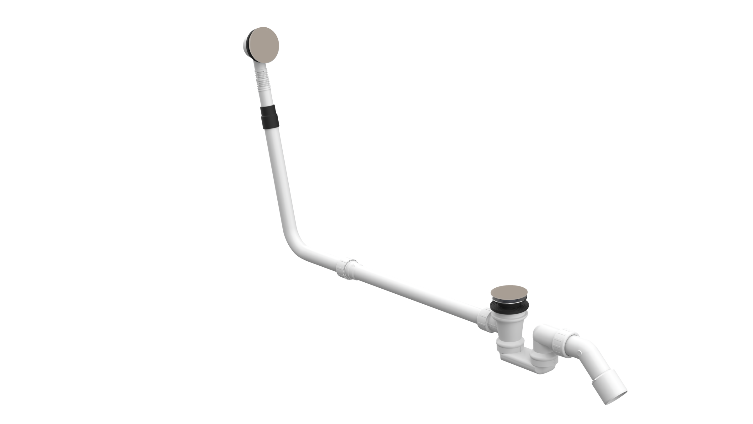 BetteMono push control waste- and overflow fitting BetteMono