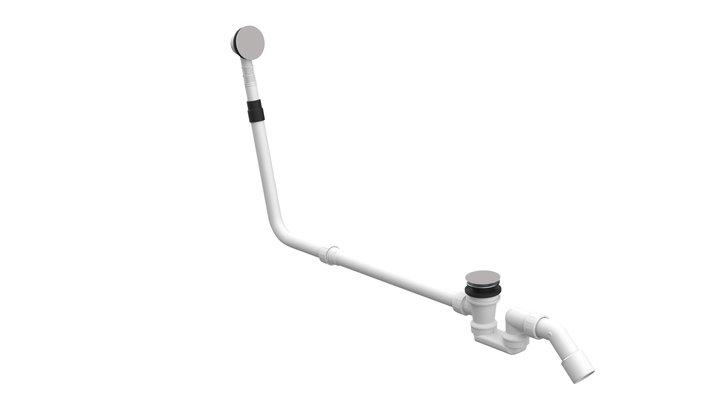BetteMono push control waste- and overflow fitting BetteMono