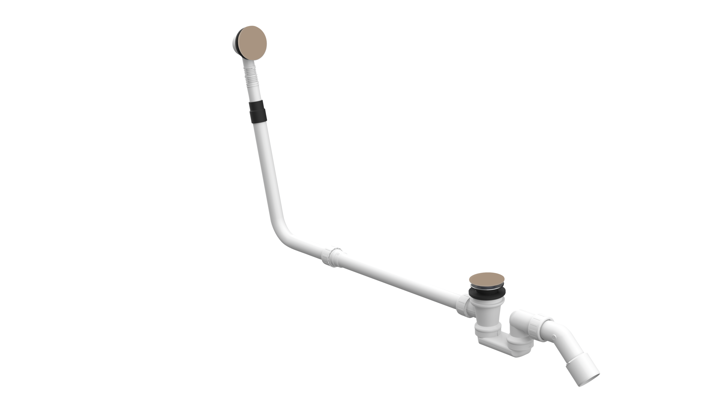 BetteMono push control waste- and overflow fitting BetteMono