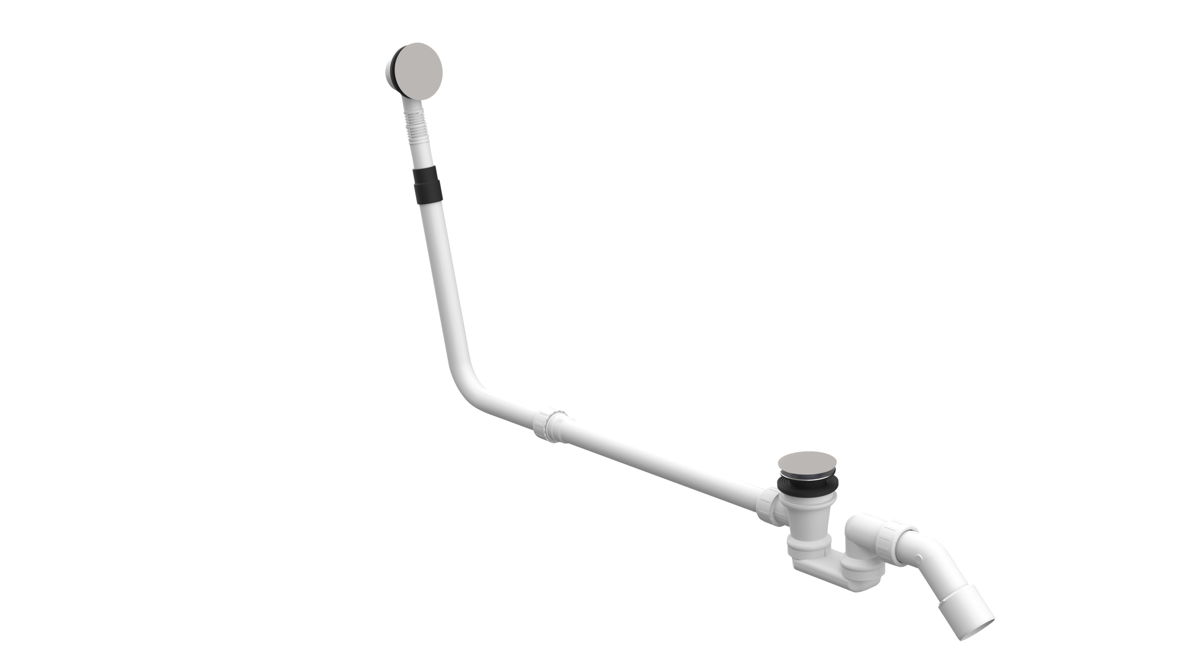 BetteMono push control waste- and overflow fitting BetteMono