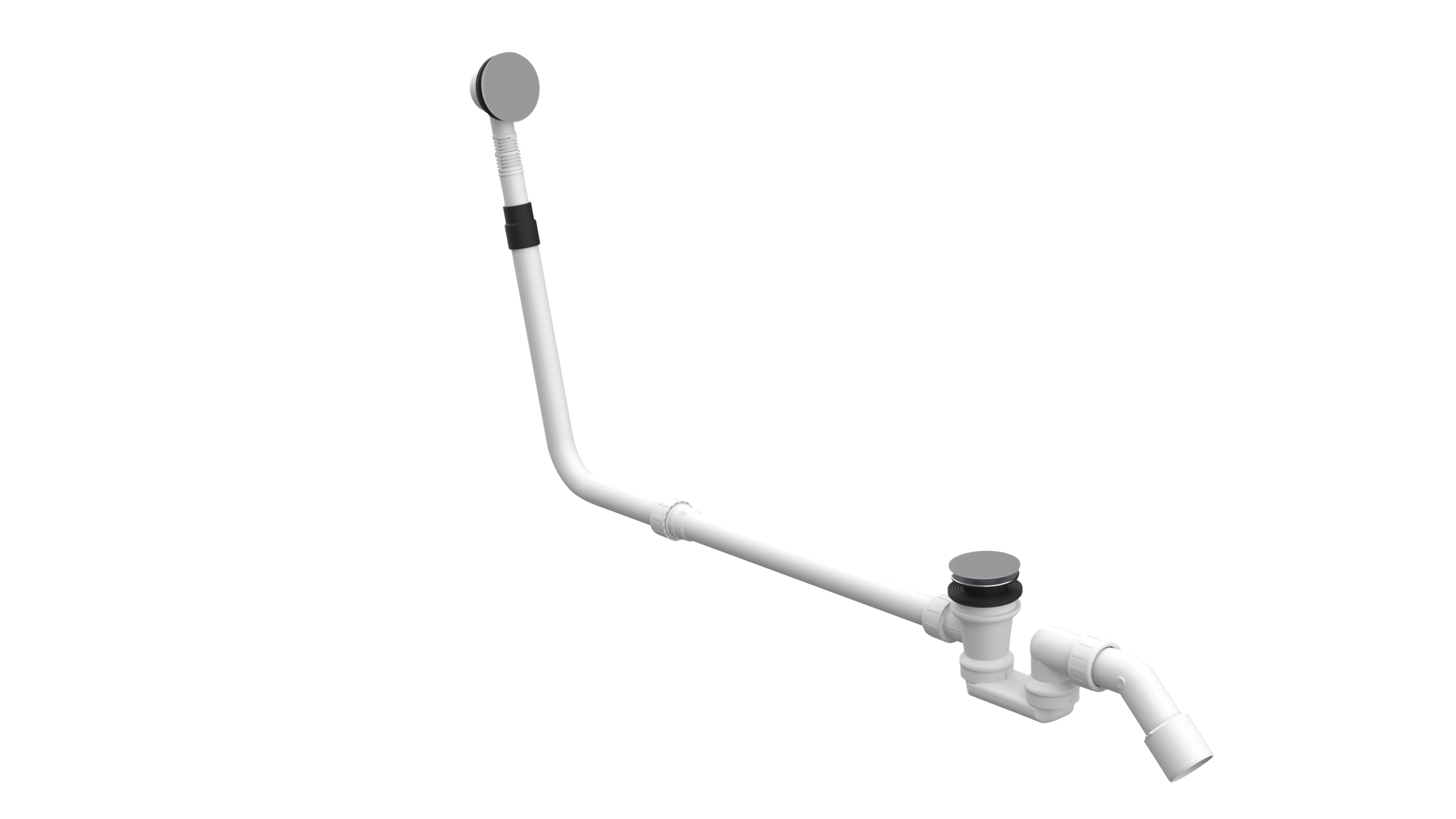 BetteMono push control waste- and overflow fitting BetteMono