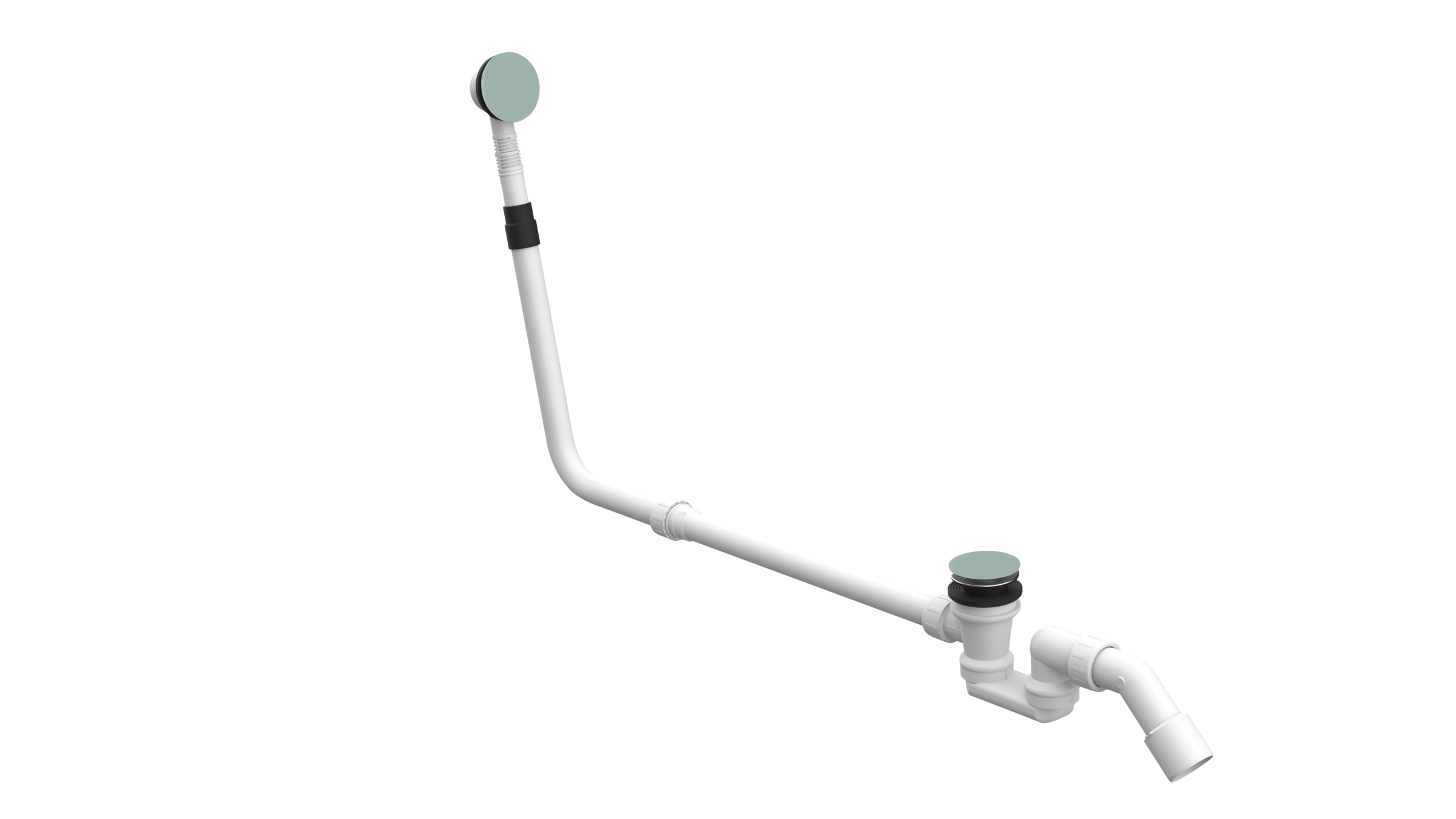 BetteMono push control waste- and overflow fitting BetteMono
