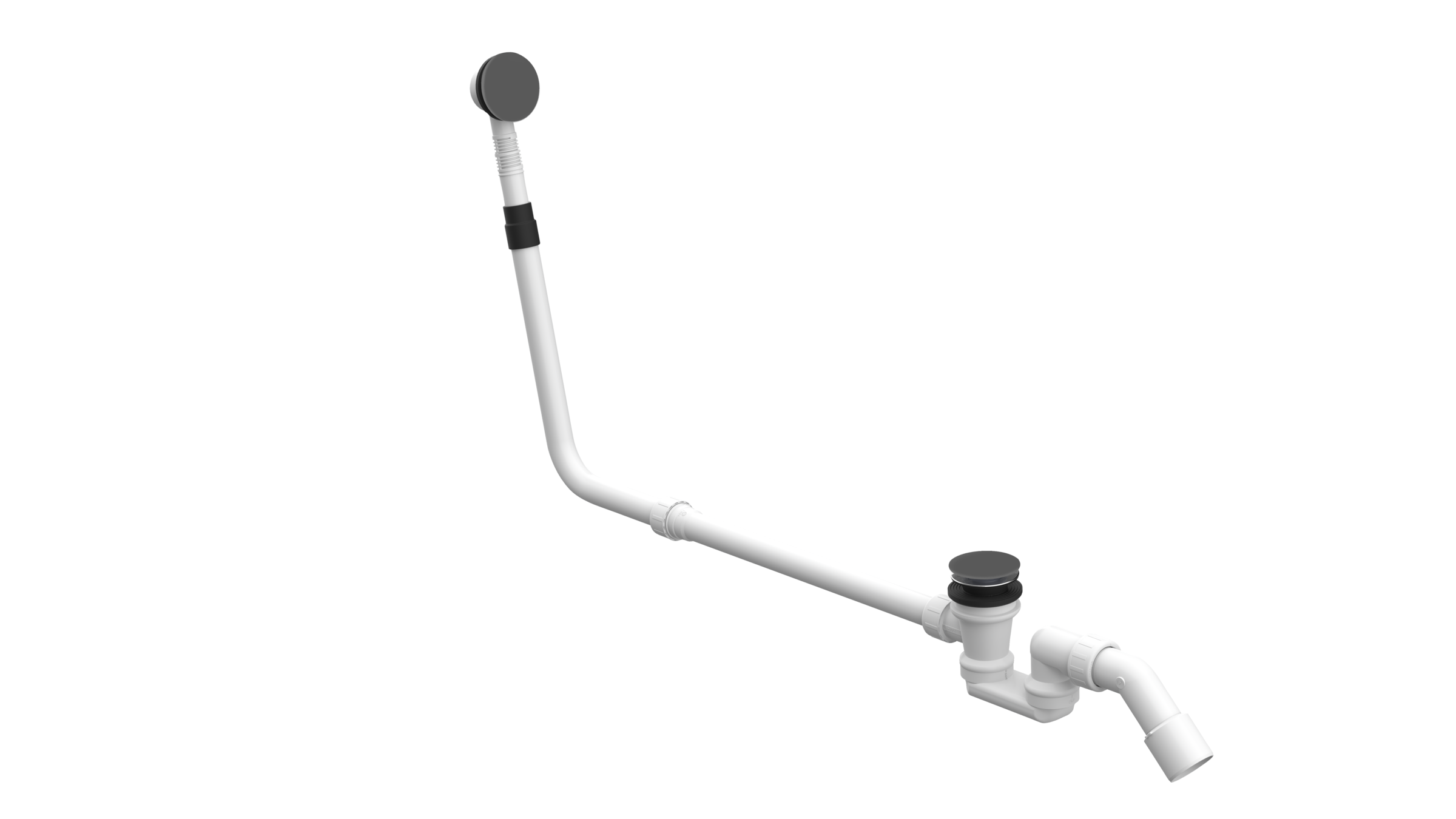 BetteMono push control waste- and overflow fitting BetteMono