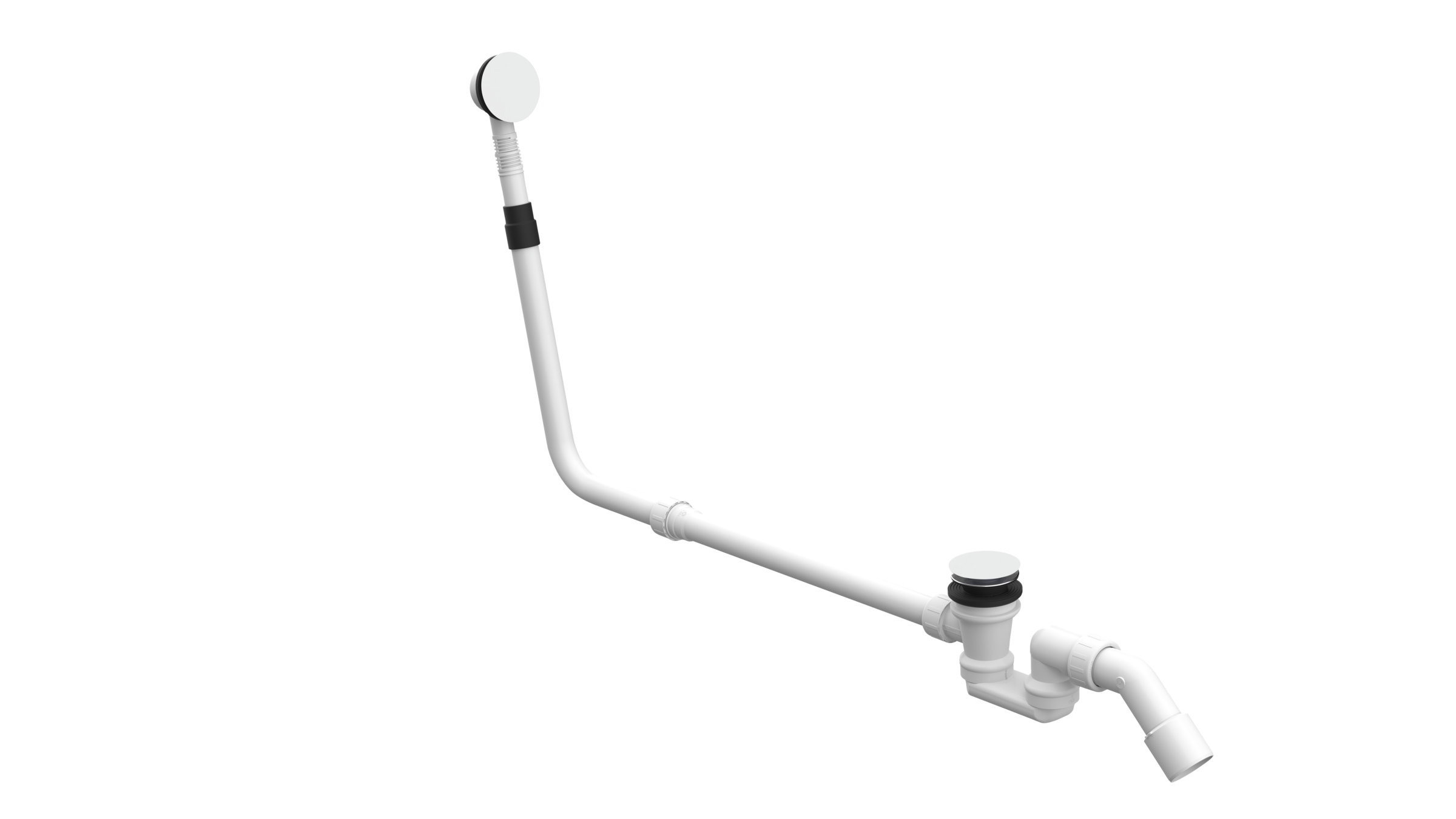 BetteMono push control waste- and overflow fitting BetteMono