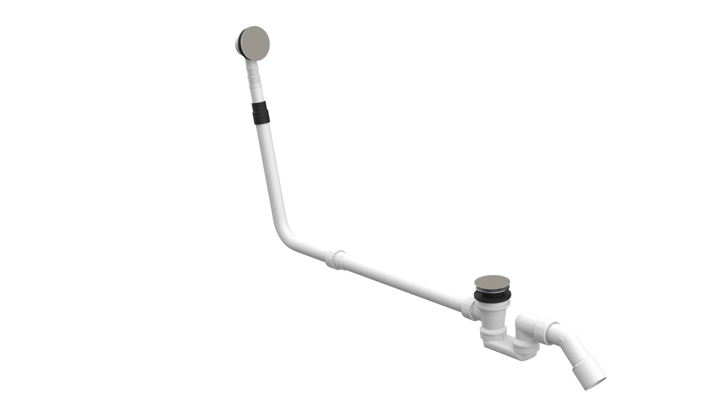 BetteMono push control waste- and overflow fitting BetteMono