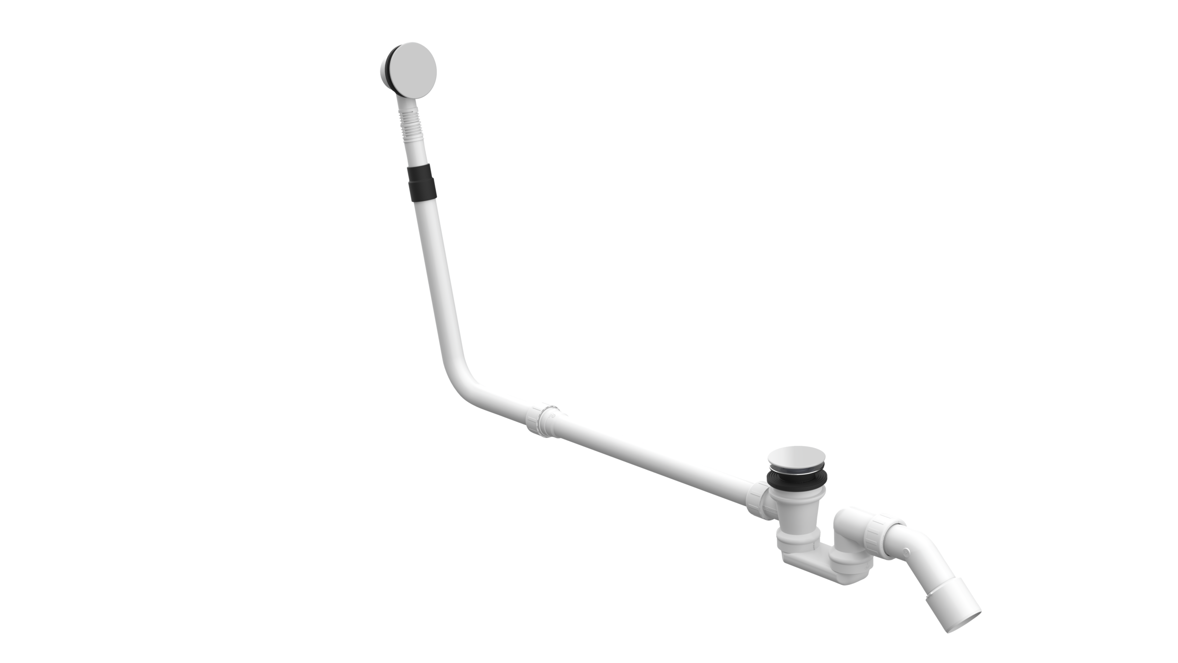 BetteMono push control waste- and overflow fitting BetteMono