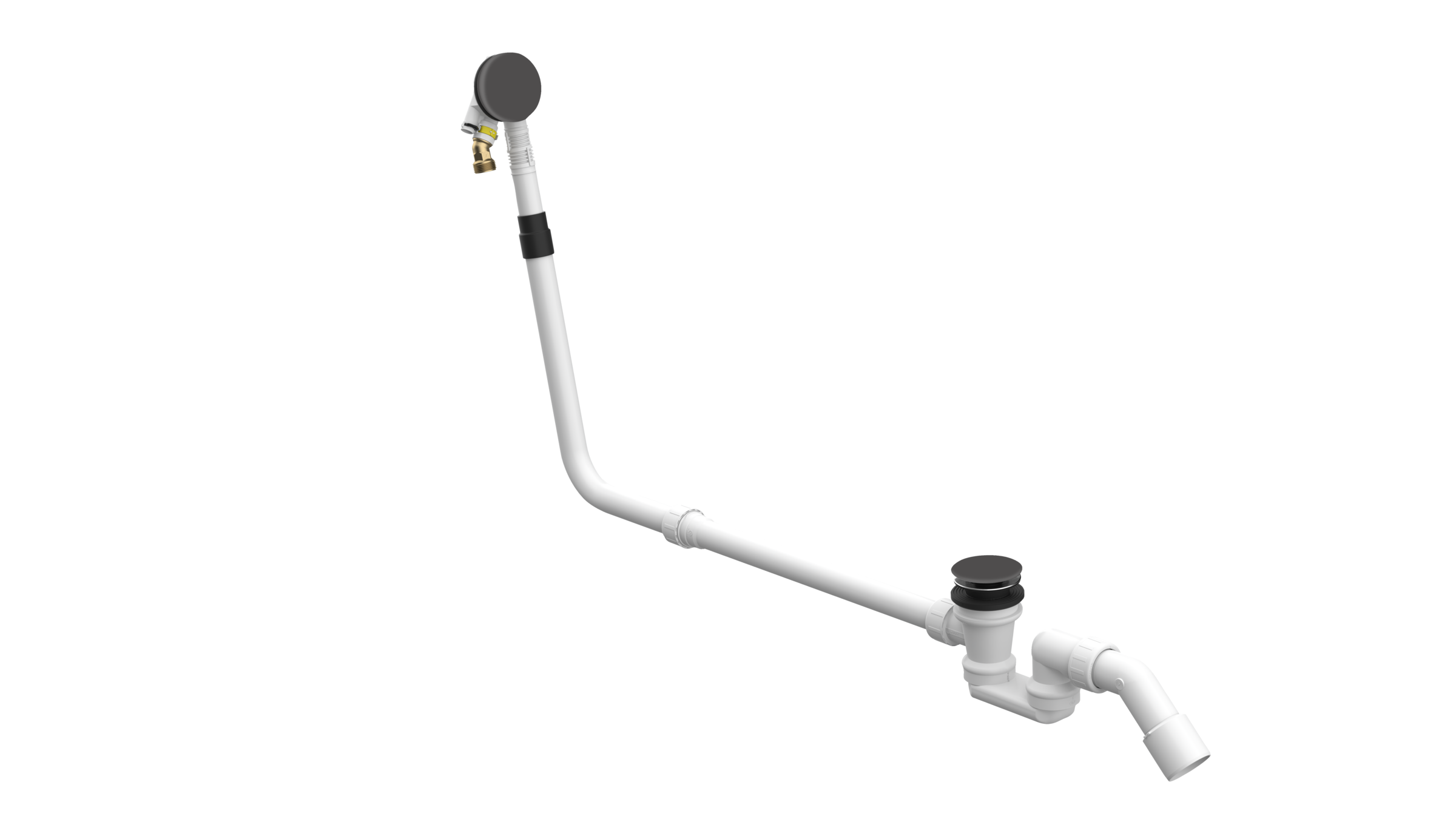 BetteMono push control waste- and overflow fitting BetteMono Flow