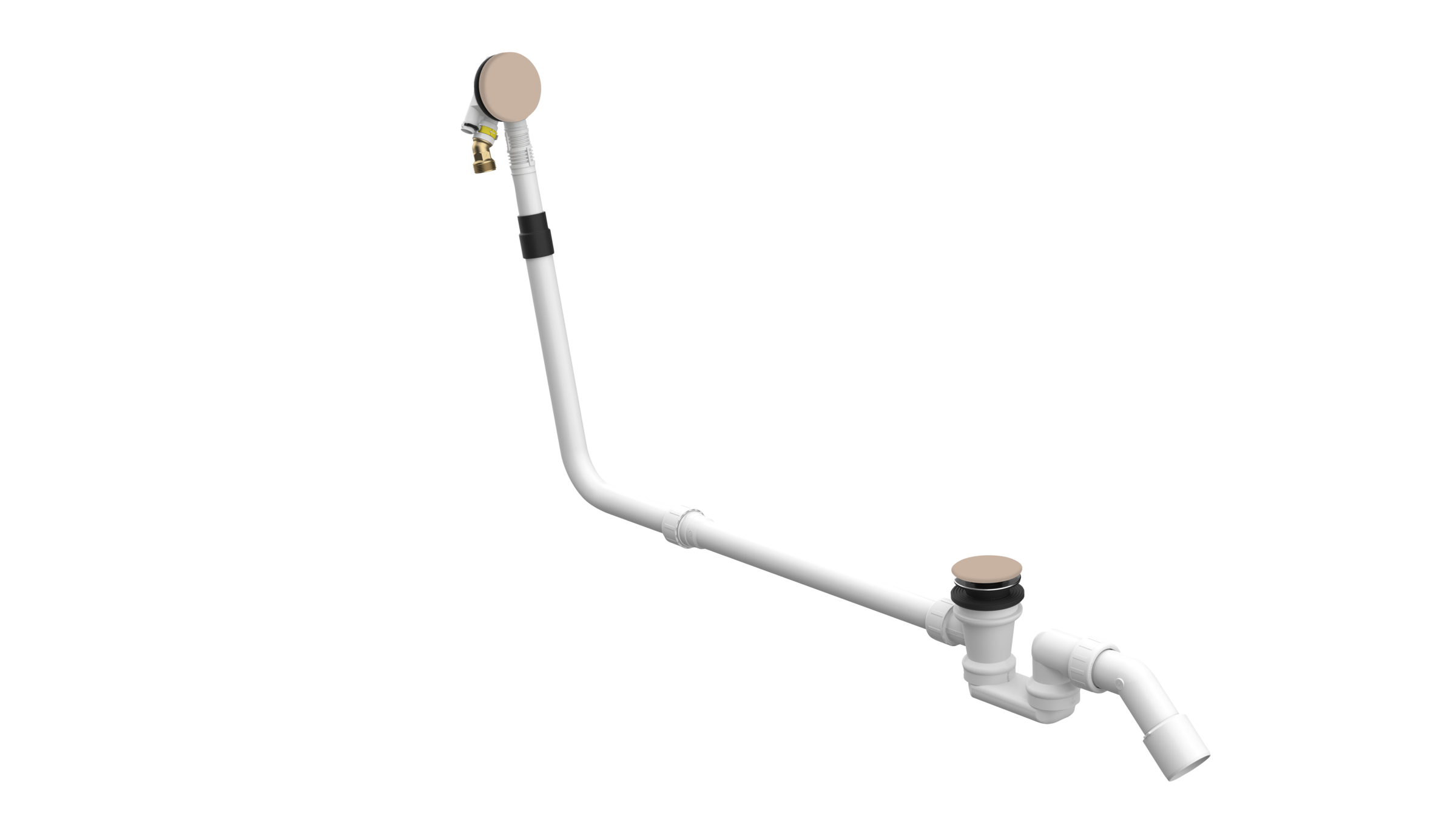 BetteMono push control waste- and overflow fitting BetteMono Flow