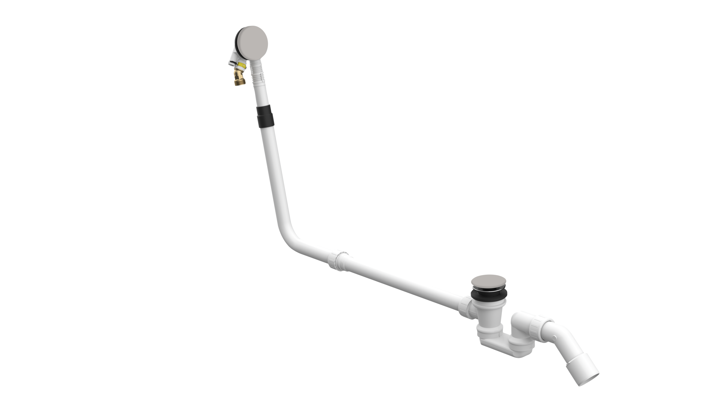 BetteMono push control waste- and overflow fitting BetteMono Flow