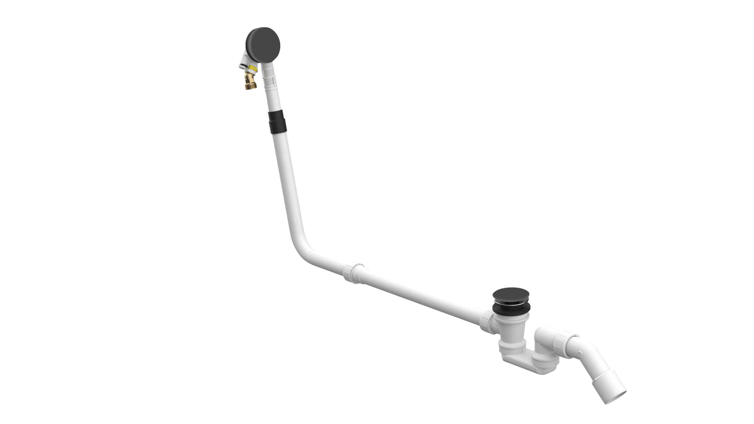 BetteMono push control waste- and overflow fitting BetteMono Flow