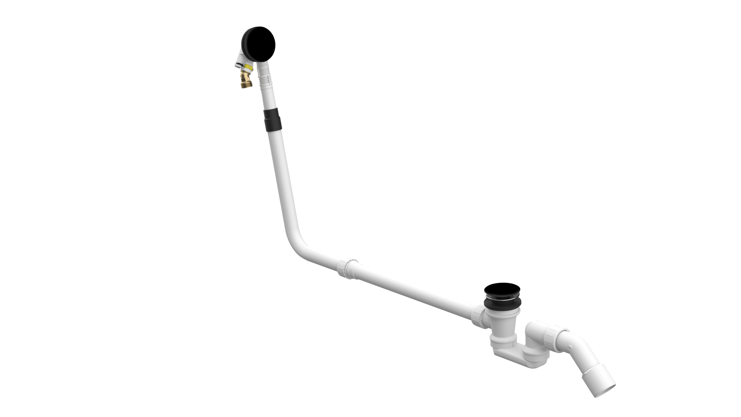 BetteMono push control waste- and overflow fitting BetteMono Flow