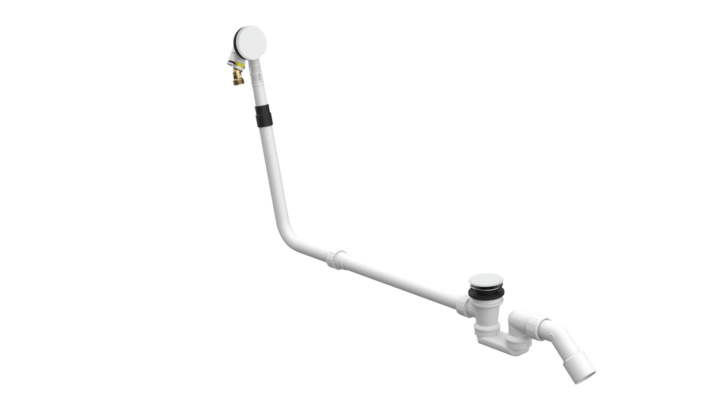 BetteMono push control waste- and overflow fitting BetteMono Flow