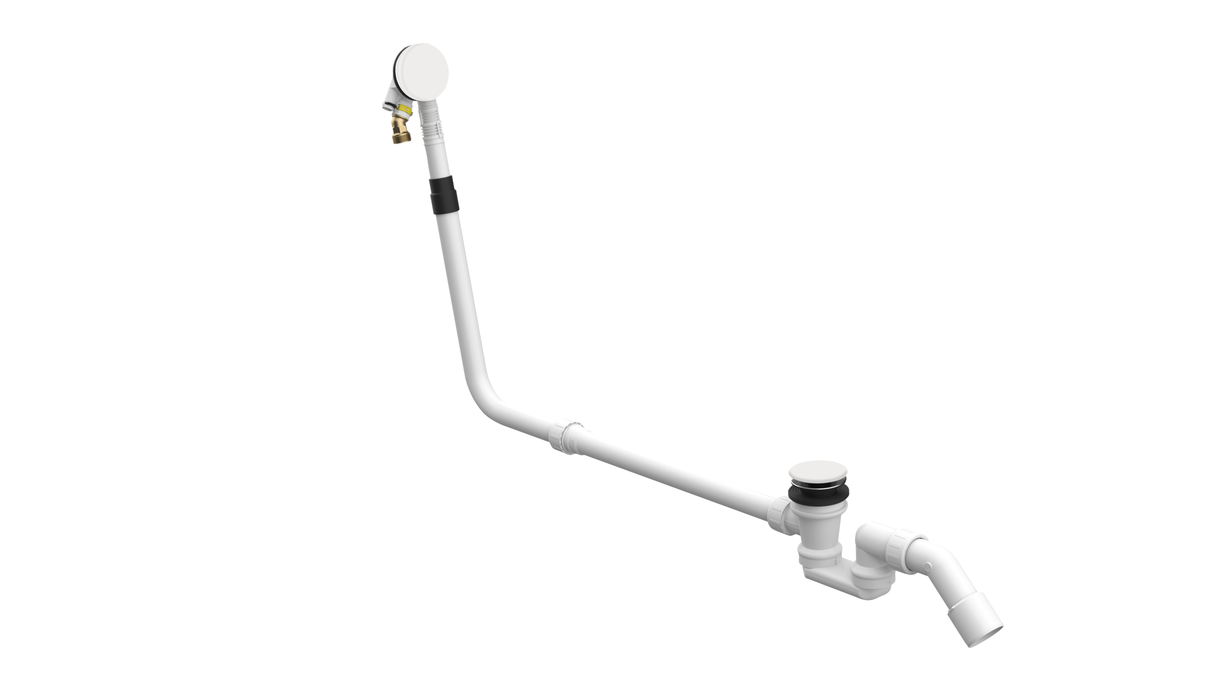 BetteMono push control waste- and overflow fitting BetteMono Flow
