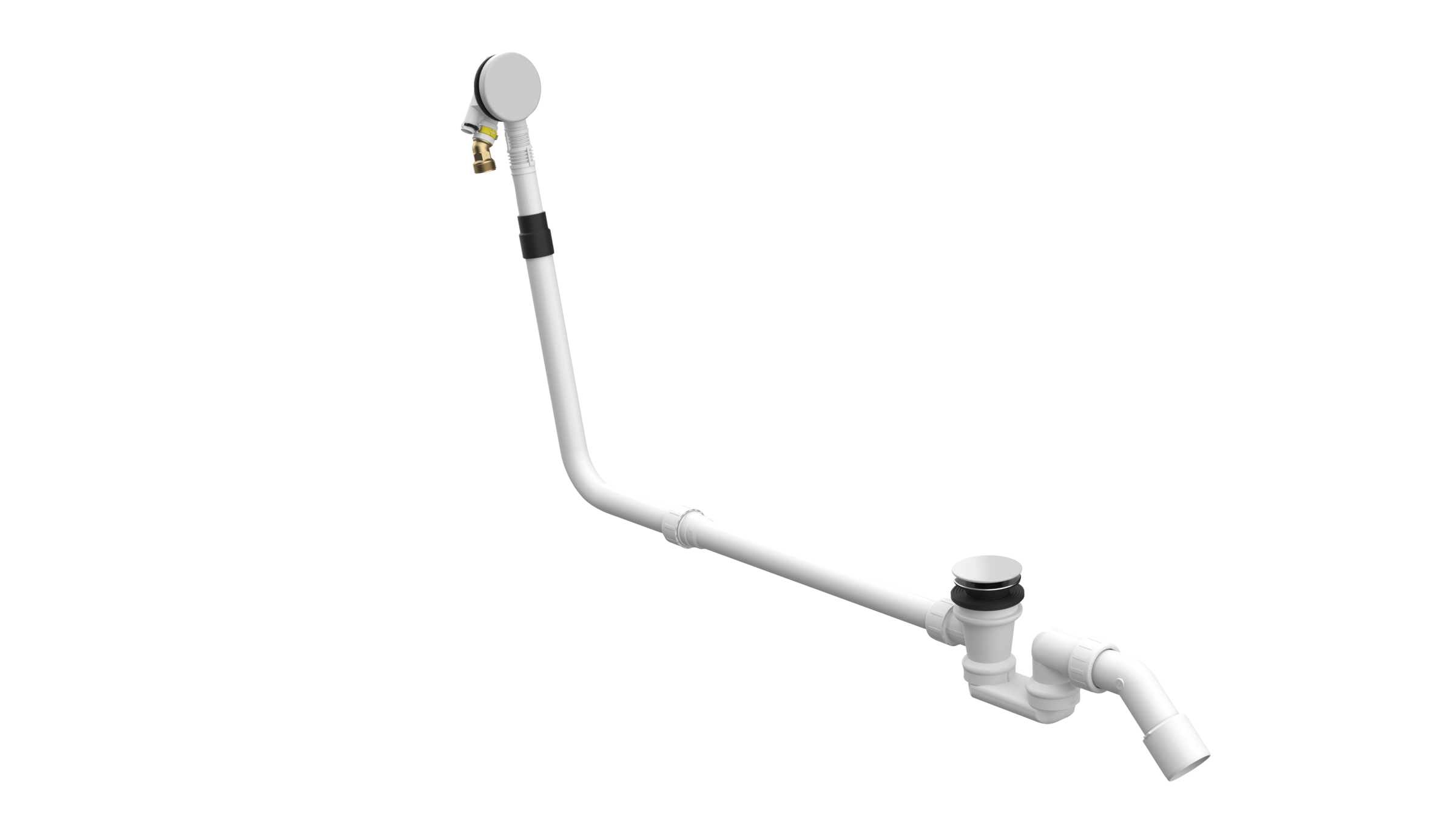 BetteMono push control waste- and overflow fitting BetteMono Flow