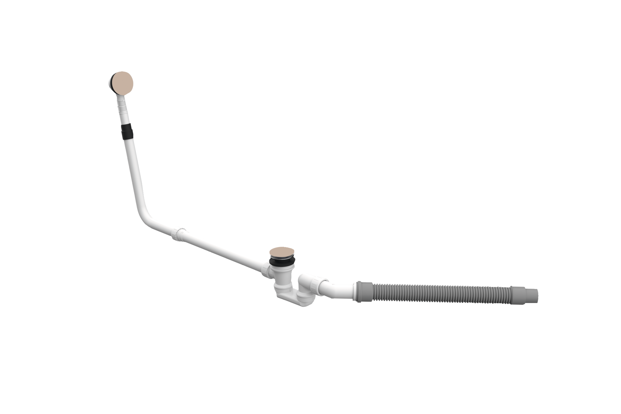 BetteMono push control waste- and overflow fitting BetteMono Silhouette