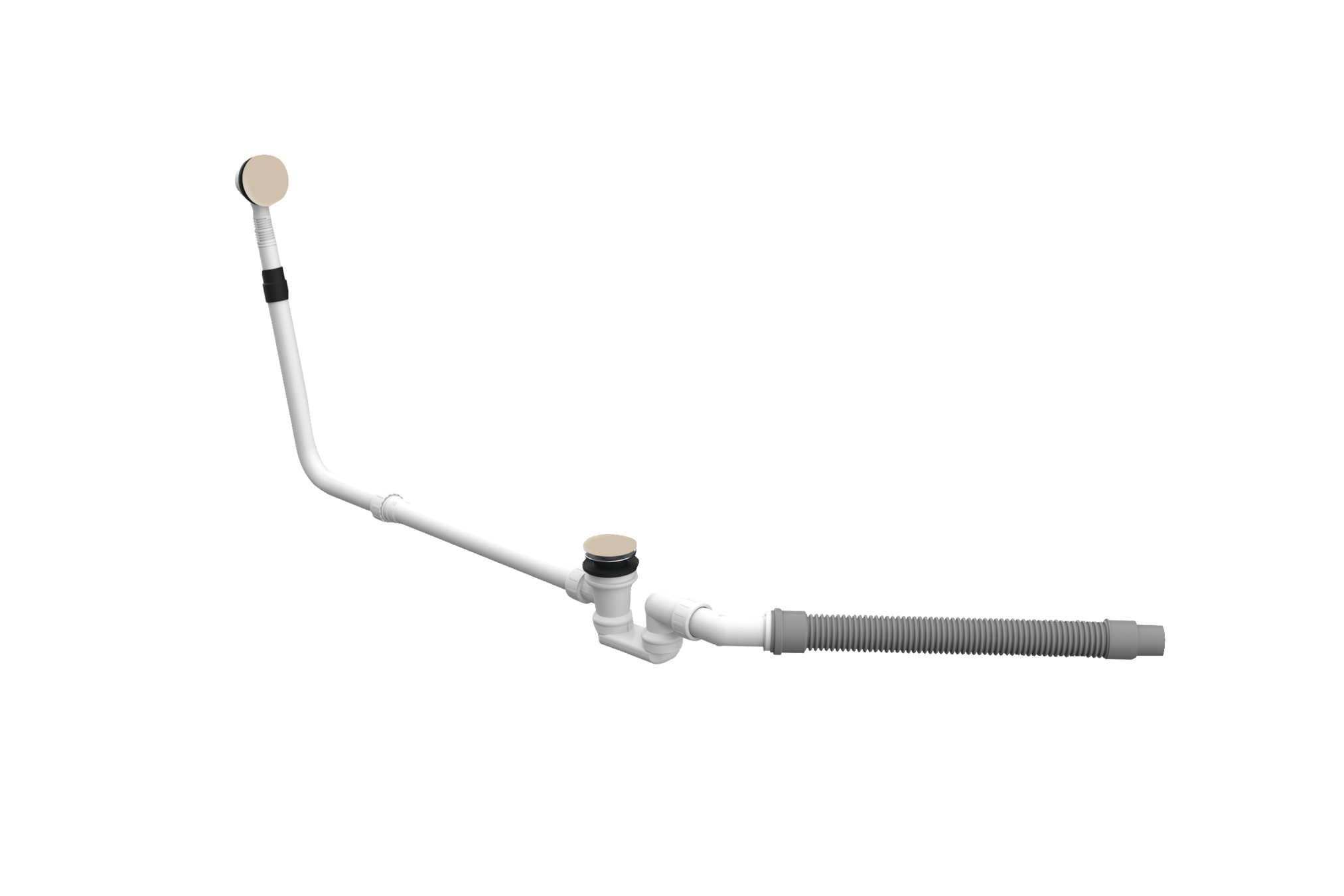BetteMono push control waste- and overflow fitting BetteMono Silhouette