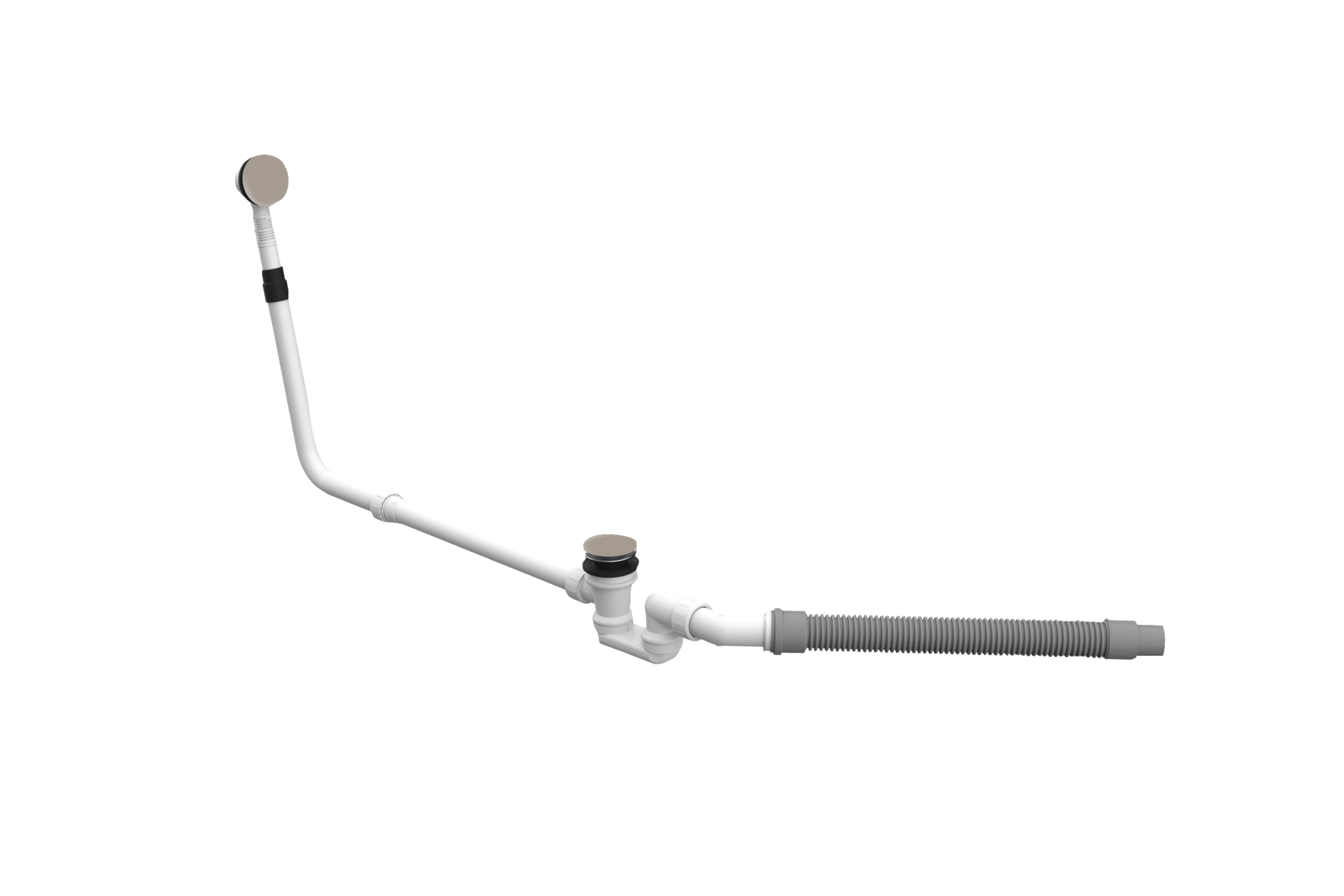 BetteMono push control waste- and overflow fitting BetteMono Silhouette
