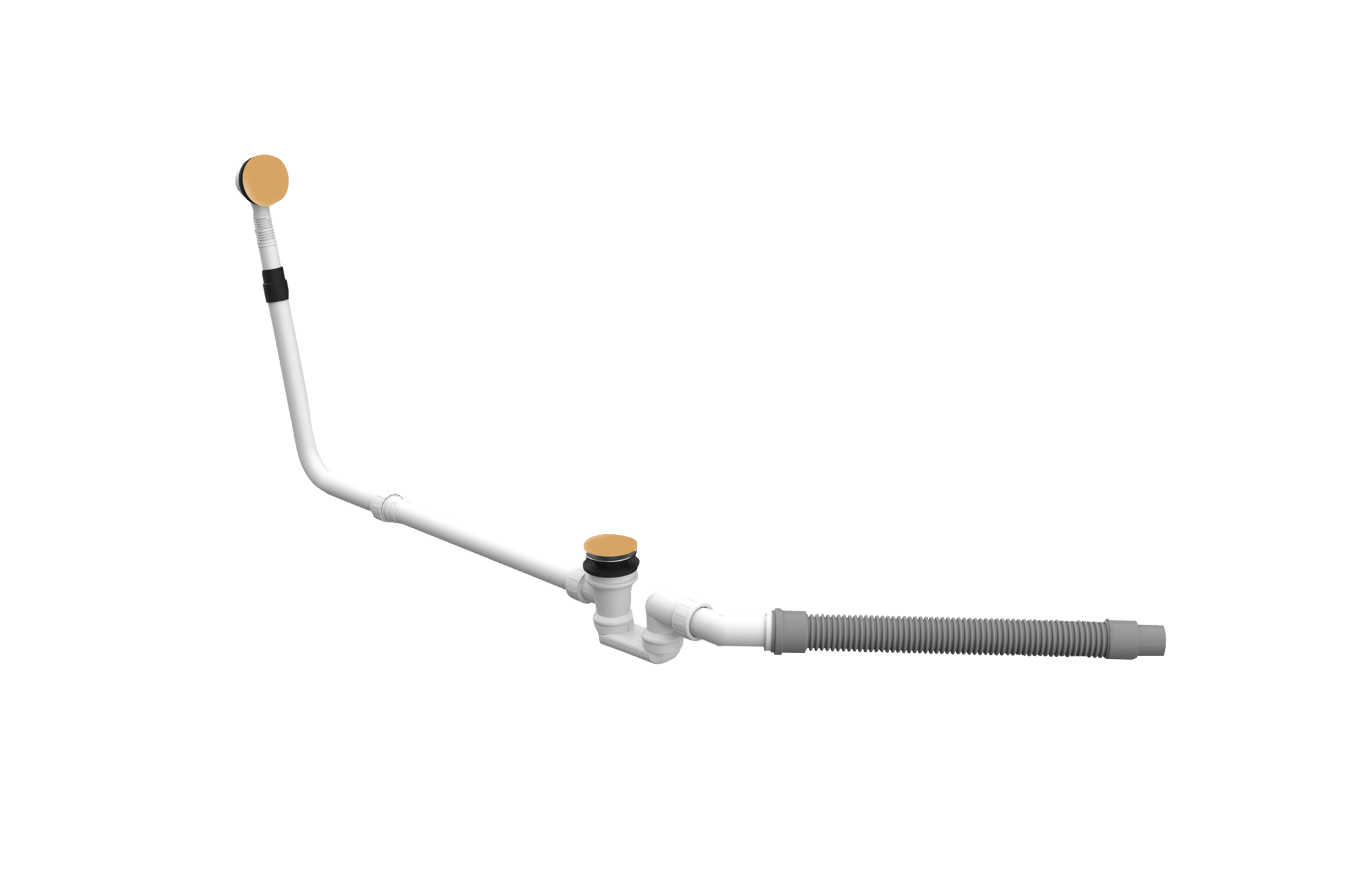 BetteMono push control waste- and overflow fitting BetteMono Silhouette