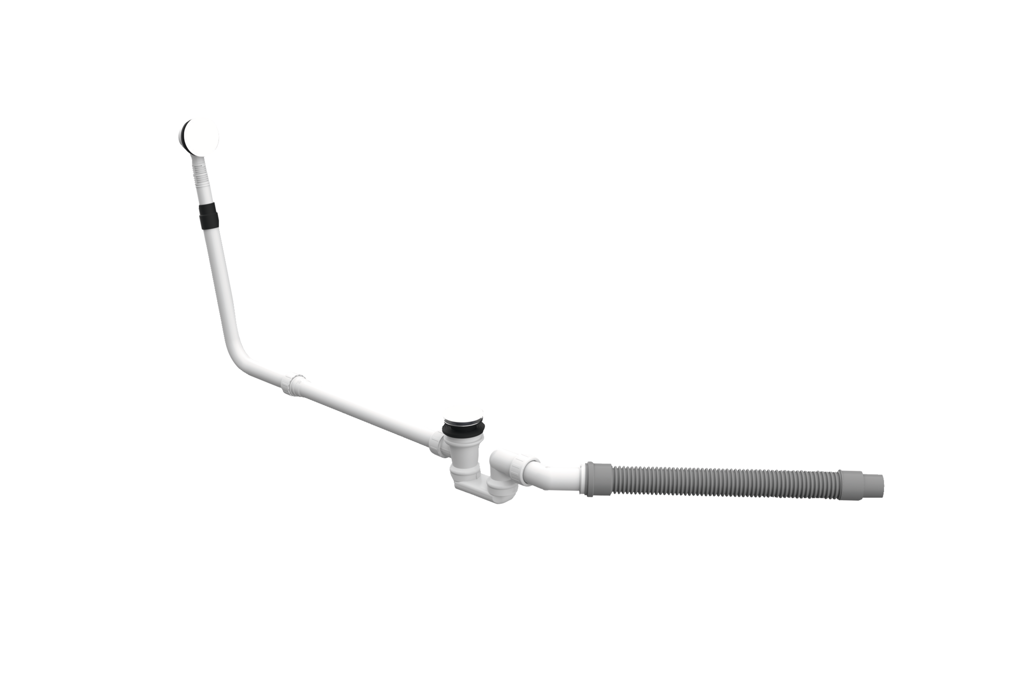 BetteMono push control waste- and overflow fitting BetteMono Silhouette