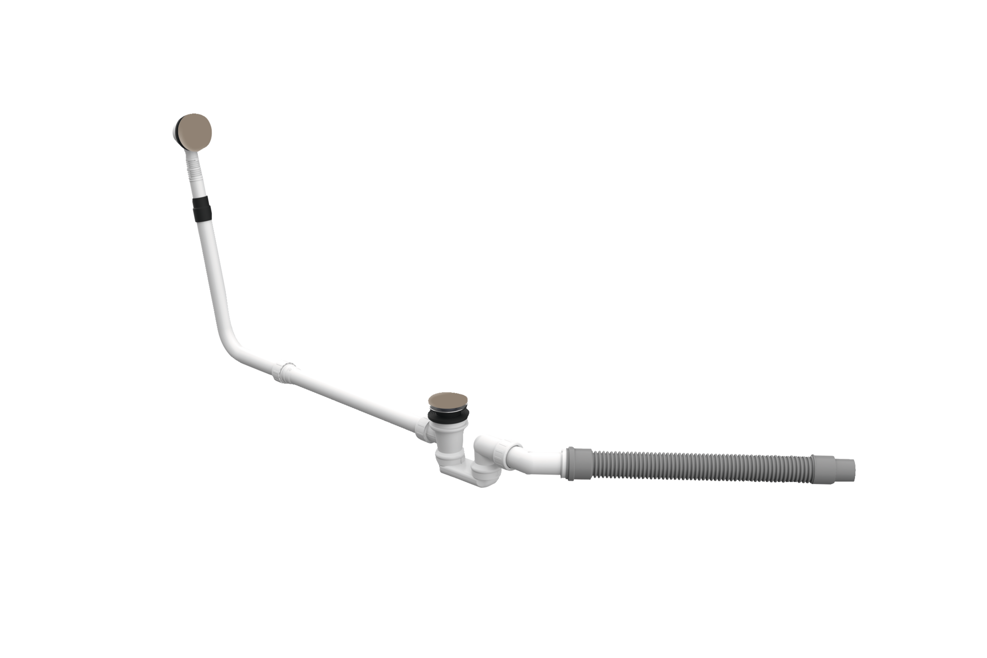 BetteMono push control waste- and overflow fitting BetteMono Silhouette