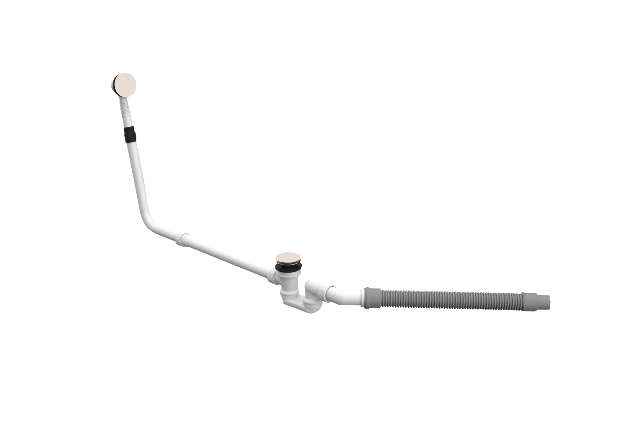 BetteMono push control waste- and overflow fitting BetteMono Silhouette