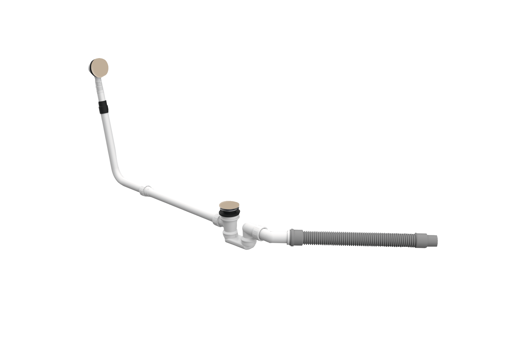 BetteMono push control waste- and overflow fitting BetteMono Silhouette