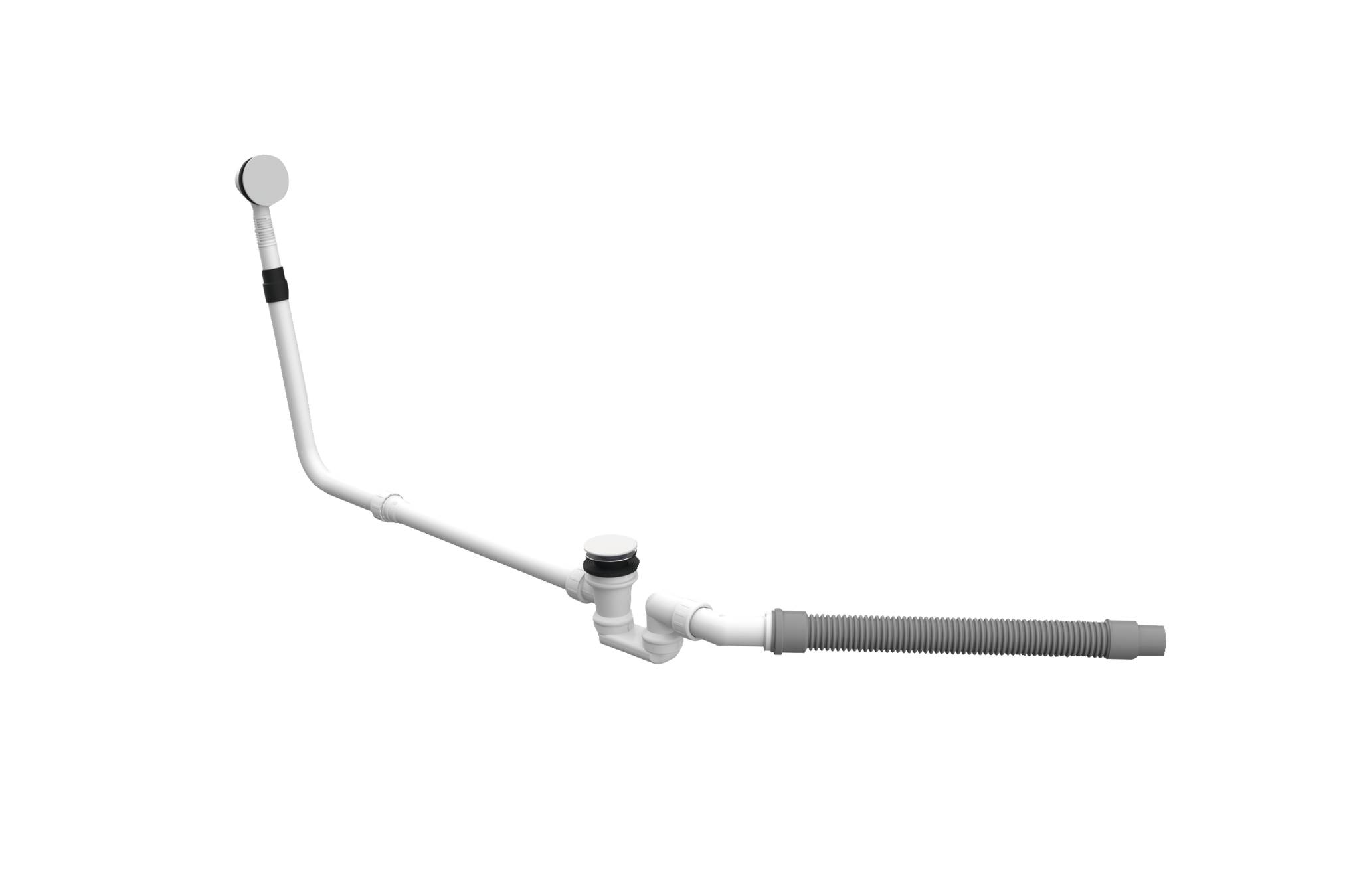 BetteMono push control waste- and overflow fitting BetteMono Silhouette