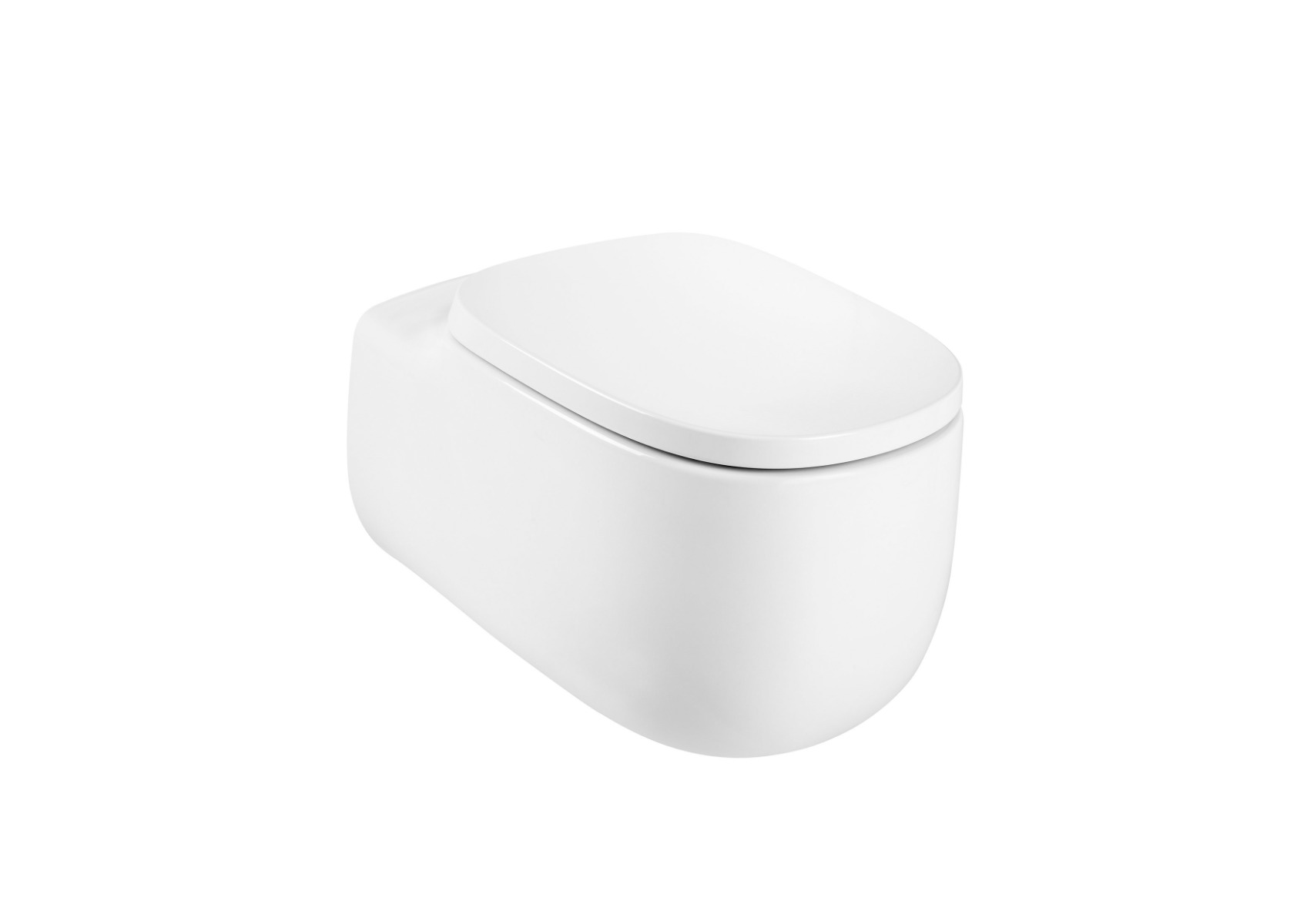 Vitreous china wall-hung Rimless WC WHITE