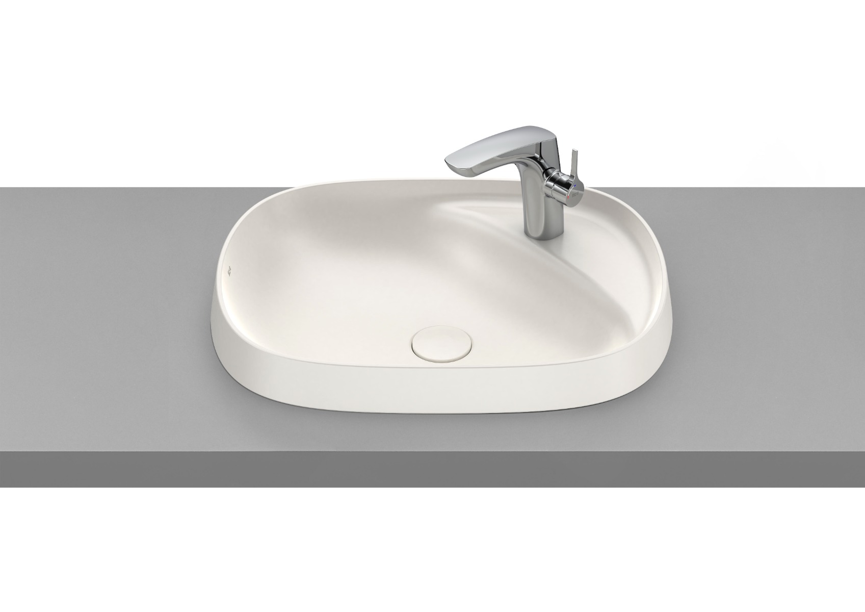 In countertop FINECERAMIC basin BEIGE