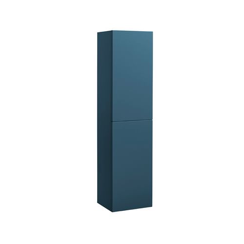 Two Door Bathroom Storage Column - Oxford Blue