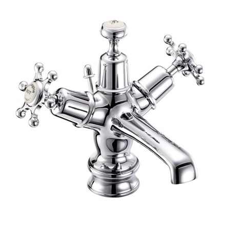Birkenhead Regent Basin Mixer with Pop-up WasteBIR4 MED-with Medici accent