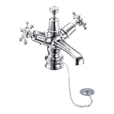 Birkenhead Regent Basin Mixer with Plug & Chain Waste BIR5-with Medici accent