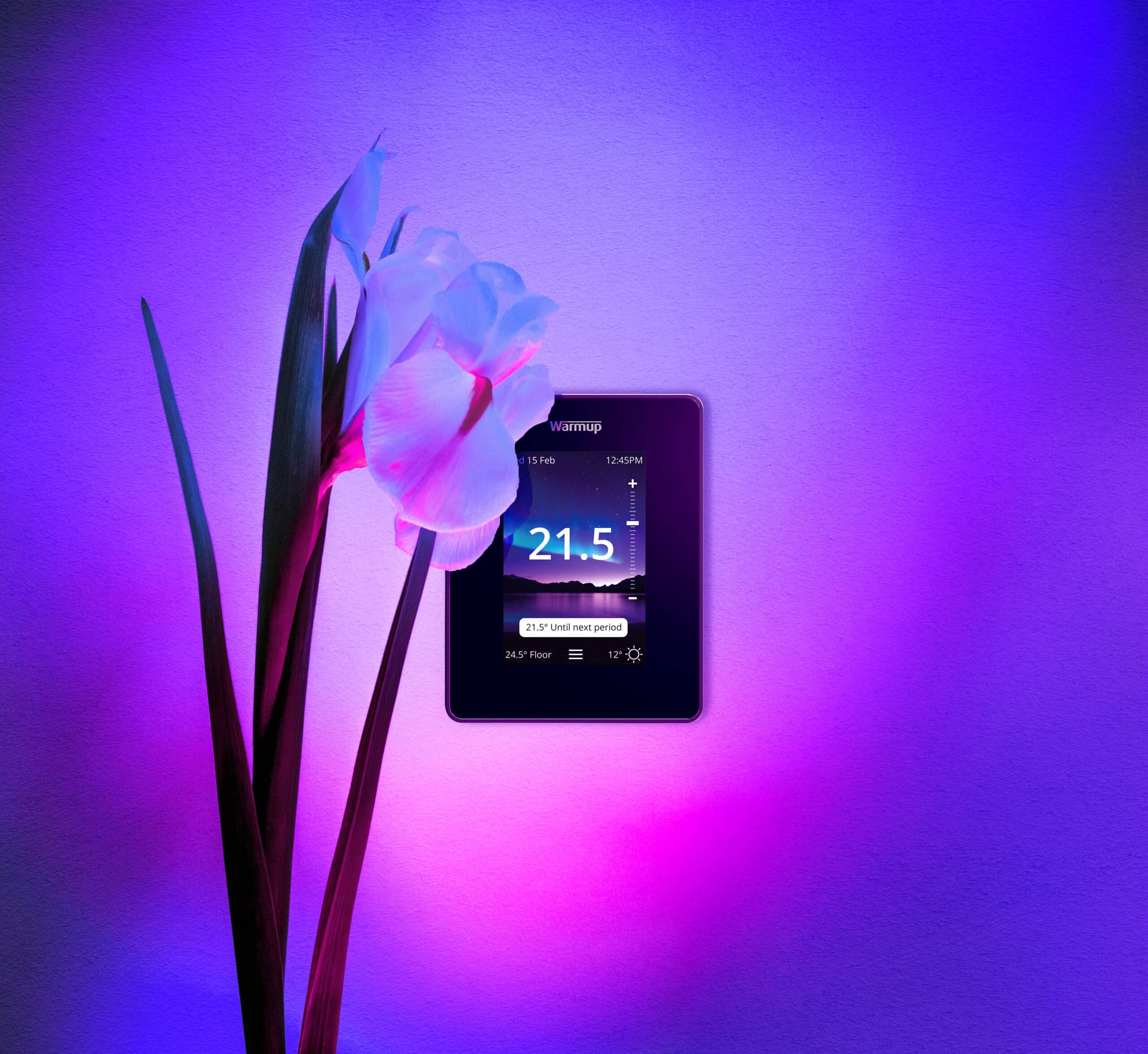 Warmup 7iE Smart Matter WiFi Thermostat - Onyx Black