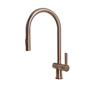 JTP - VOS Brushed Bronze Single Lever Pull Out Sink Mixer