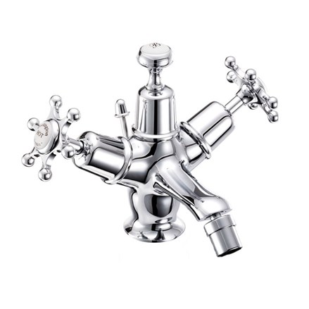 Birkenhead Bidet Mixer with Pop-up Waste BI13-with Medici accent