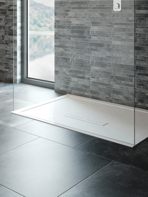 Kudos Connect2 1000 x 900mm Tray & Waste - White