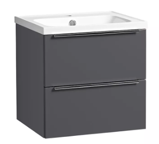 CADENCE 500 WALL MOUNTED UNIT & BASIN STORM GREY